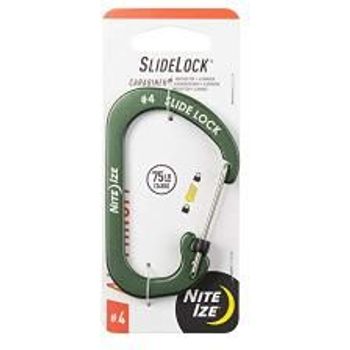 Nite Ize SlideLock Carabiner Aluminium Olive