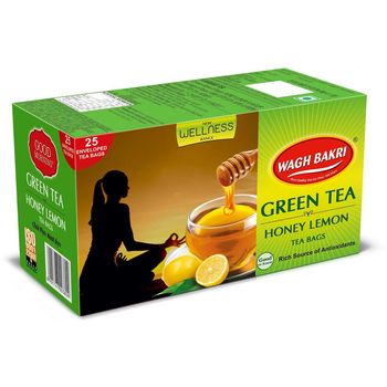 Wagh Bakri Green Tea Honey Lemon 25 Tea Bag 55g