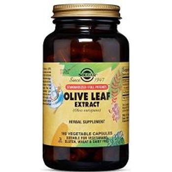 Solgar Standardized Full Potency Olive Leaf Extract 180 Vegetable Capsules
