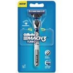 Gillette Mach3 Turbo Men Razor With Flexball Technology Metal Handle 1pc