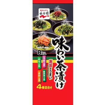 Nagatanien Ajichazuke 4 Types 8 Bags 80g