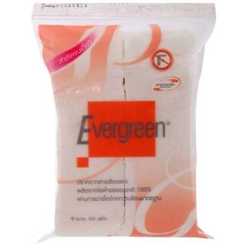 Evergreen Cotton Pad 100 Sheets X 2