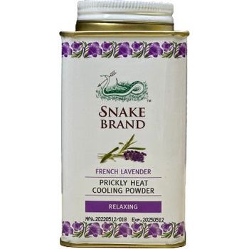 Snake Brand Prickly Heat Powder Cooling Lavender 140g