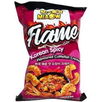 Miaow Miaow Flame Korean Spicy Cuttlefish Crackers 50g