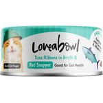 Loveabowl Cat Canned Food Tuna Ribbons With Red Snapper In Broth 70g