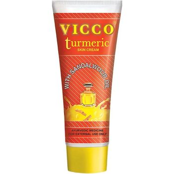 Vicco Turmeric with Sandalwood Oil Vanishing Cream 80g