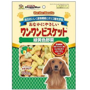 DoggyMan Wanwan Green And Yellow Vegetable Biscuit 160g