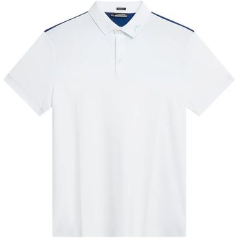 J. Lindeberg Jeff Reg Fit Polo S White