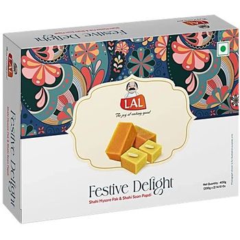LAL Festive Delight Shahi Mysore Pak And Soan Papdi 400g