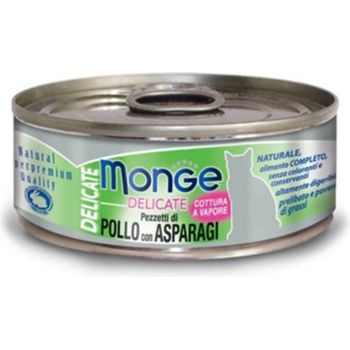 Monge Cat Canned Food Delicate Chicken With Asparagus 80g