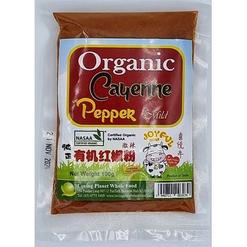 Joyful Cow Cayenne Pepper Mild Organic 100g