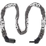 ULAC Street Fighter Neo Chain Lock Combo Resettable 4-Digit Combination Anti-Theft Bicycle Lock Grey