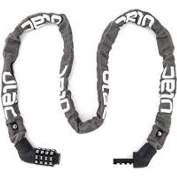 ULAC Street Fighter Neo Chain Lock Combo Resettable 4-Digit Combination Anti-Theft Bicycle Lock Grey