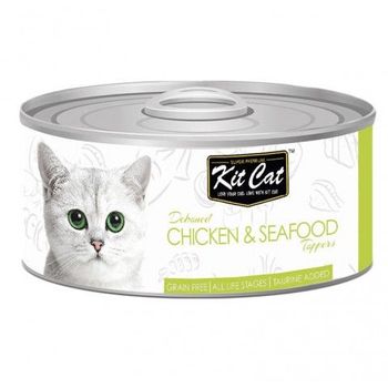 Kit Cat Toppers Chicken & Seafood Wet Food For Cats 80g