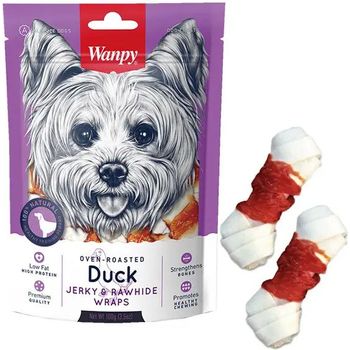 Wanpy Duck Jerky & Rawhide Wraps 100g