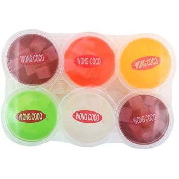 Wong Coco Cup Jelly with Nata De Coco Mixed 6pcs 120g