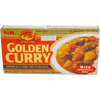 S&B Gold Medal Vegan Curry Cube Medium Spicy 220g