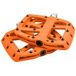 E*Thirteen Base Flat MTB Pedals Composite Orange