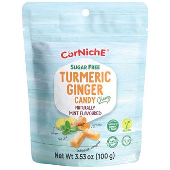 Corniche Turmeric Ginger Chewy Candy Mint 100g
