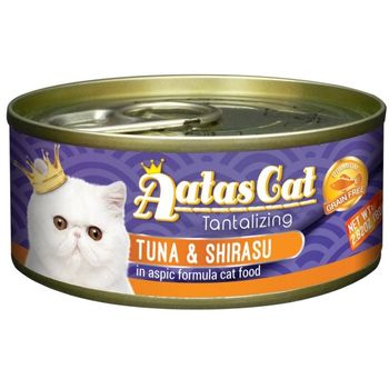 Aatas Cat Tantalizing Tuna and Shirasu in Aspic Formula Canned Cat Food 80g