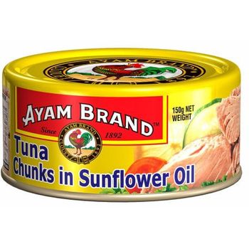 Ayam Brand Tuna Chunks In Sunflower Oil 150g
