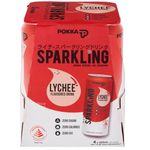 Pokka Sparkling Flavoured Drink Lychee 4pcs 325ml