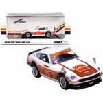 Inno Models Datsun 240Z White with Stripes "Eneos" SEMA 2018 1/64 Diecast Model Car