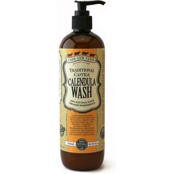 Four Cow Farm Traditional Castile Calendula Wash 485g