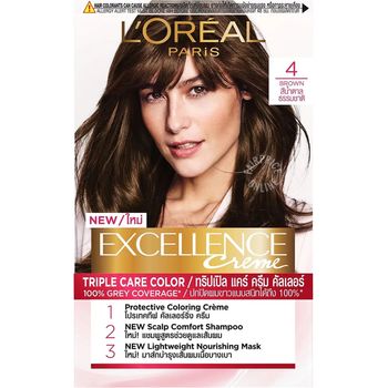 Loreal Paris Excellence Creme Hair Dye 4 Brown