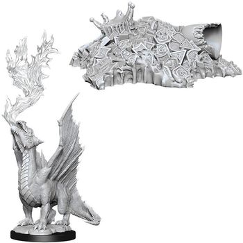 Wizkids Gold Dragon Wyrmling & Small Treasure Pile