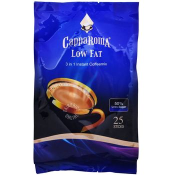Capparoma 3 In 1 Instant Coffeemix Low Fat 50 Less Sugar 25 x 18g