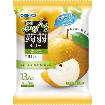 Orihiro Purunto Konjac Jelly Pouch Hosui Pear 20g