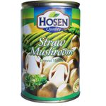 Hosen Straw Mushroom Unpeeled Easy Open 425g