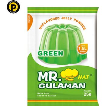 Mr Hat Gulaman Jelly Powder Mix Green 25g