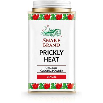 Snake Brand Prickly Heat Cooling Powder 140ml X 3pcs