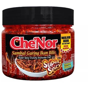 Che Nor Super Spicy Fish Bilis Crispy Sambal 150g