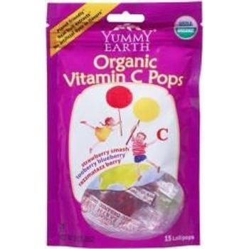 Yum Earth Organic Vitamin C Pops 87g