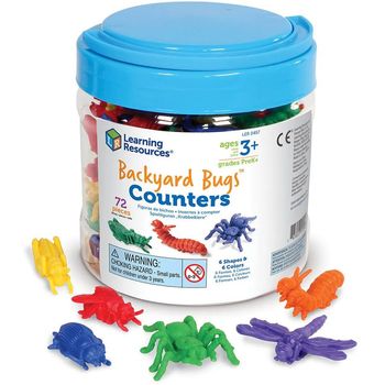 Learning Resources Backyard Bugs Counters Set of 72