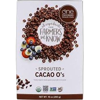 One Degree Organic Foods Cereal Sprouted Cacao Os Organic 10 Ounce
