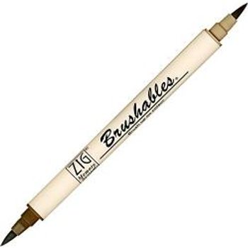Kuretake Zig Memory System Dual Brush Tip Marker Brushables No.65 Root Beer Float ms-7700-065