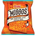 Oishi Miggos Tortilla Chips Nacho Cheese 105g