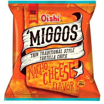 Oishi Miggos Tortilla Chips Nacho Cheese 105g