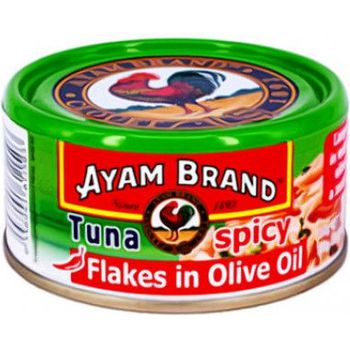 Ayam Brand Tuna Flake Spicy In Olive Oil 150g