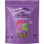 Fusion Jerky Chili Basil Turkey Artisan Jerky 78g Snack Pack
