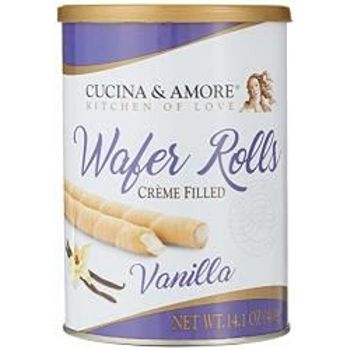 Caffe Cucina Vanilla Wafer Rolls 400g