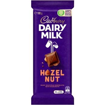 Cadbury Dairy Milk Hazelnut Milk Chocolate Block 180g