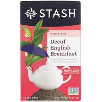 Stash Tea English Breakfast Decaf Bags 18 Ct