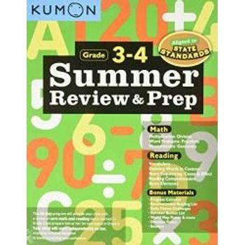 Kumon Summer Review And Prep 3 To 4