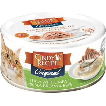 Cindy's Recipe Tuna white meat with sea bream in broth 80g