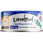 Loveabowl Cat Canned Food Tuna Ribbons With Quail Egg In Broth 70g